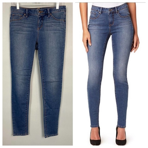𝅺miracle Jean Faith Skinny Medium Wash Stretch Slimming Jeans Women's Size 4 - Picture 1 of 10